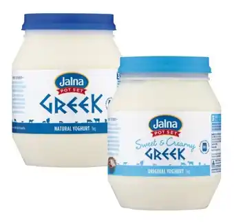 Coles Jalna Greek Yoghurt 1kg offer