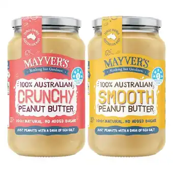 Woolworths Mayver's Peanut Butter 375g offer