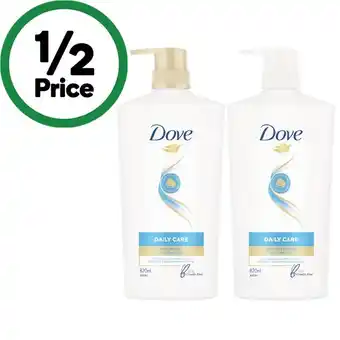 Woolworths Dove Shampoo or Conditioner 820ml offer