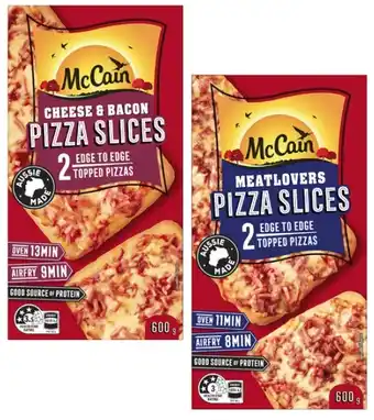 Coles McCain Pizza Slices 6 Pack 600g offer