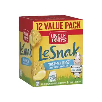 Woolworths Uncle Tobys Le Snak 264g Pk 12 offer