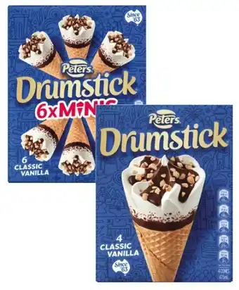 Coles Peters Drumstick 4-6 Pack 475mL-490mL offer