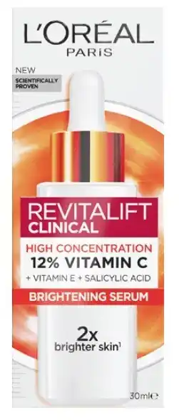 Coles L'Oréal Revitalift Clinical Vitamin C Brightening Serum 30mL offer