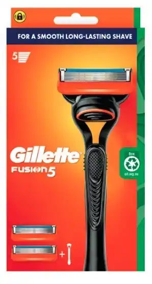 Coles Gillette Fusion 5 Razor Kit with 2 Blades 1 Pack offer