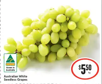 IGA Australian White Seedless Grapes offer