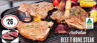 IGA BEEF T-BONE STEAK offer