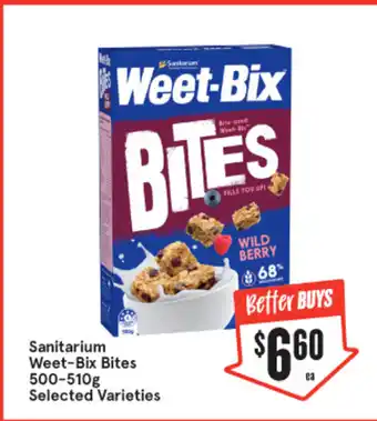 IGA Sanitarium Weet-Bix Bites 500–510g offer