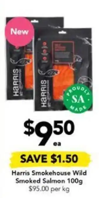 Harris Smokehouse Wild Smoked Salmon 100g