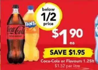 Drakes Coca-Cola or Flavours 1.25lt offer