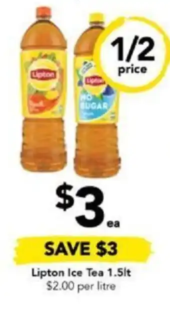 Drakes Lipton Ice Tea 1.5lt offer