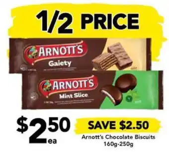 Drakes Arnott's Chocolate Biscuits 160g-250g offer