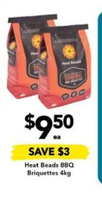 Drakes Heat Beads BBQ Briquettes 4kg offer