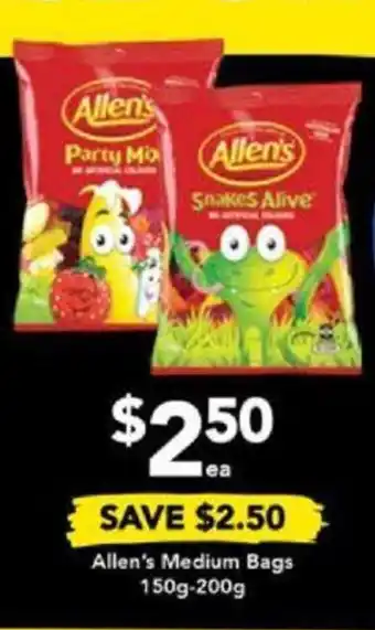 Drakes Allen's Medium Bags 150g-200g offer