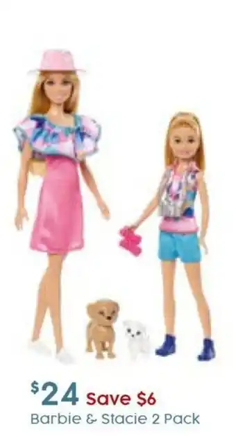 Target Barbie & Stacie 2 Pack offer
