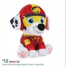 Paw Patrol Jungle Basic Plush offer at Target