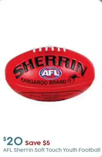 Target AFL Sherrin Soft Touch Youth Football offer