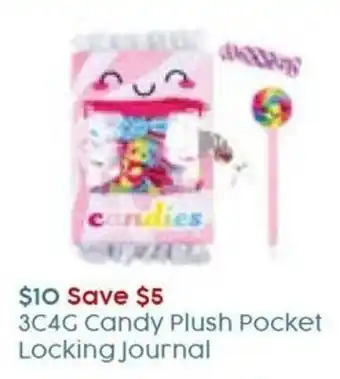 Target 3C4G Candy Plush Pocket Locking Journal offer