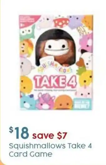 Squishmallows Take 4 Card Game