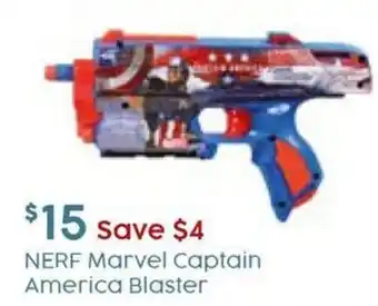 Target NERF Marvel Captain America Blaster offer