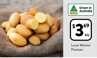 Foodworks Loose Washed Potatoes offer