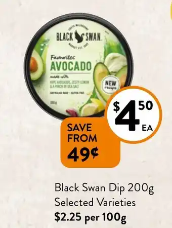 Foodworks Black Swan Dip 200g offer