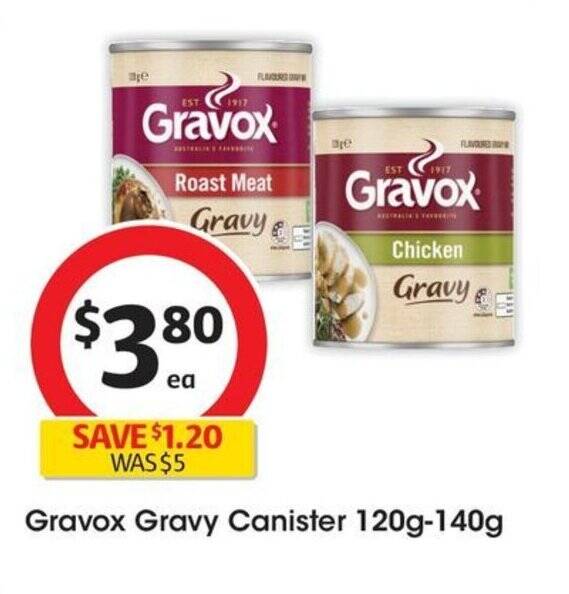 Gravox Gravy Canister 120g140g offer at Coles