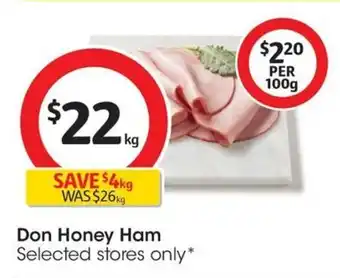 Coles Don Honey Ham offer