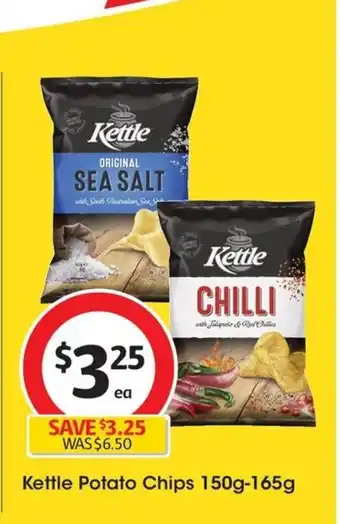 Coles Kettle Potato Chips 150g-165g offer