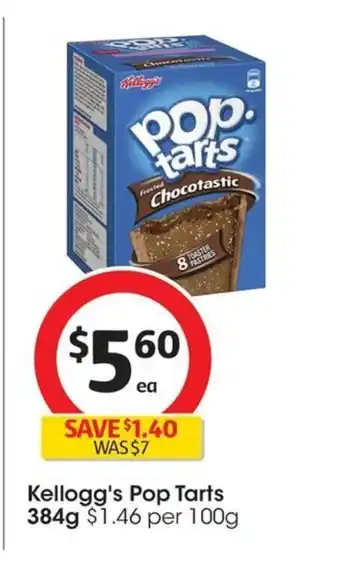 Coles Kellogg's Pop Tarts 384g offer