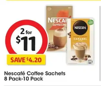 Coles Nescafé Coffee Sachets 8 Pack-10 Pack offer