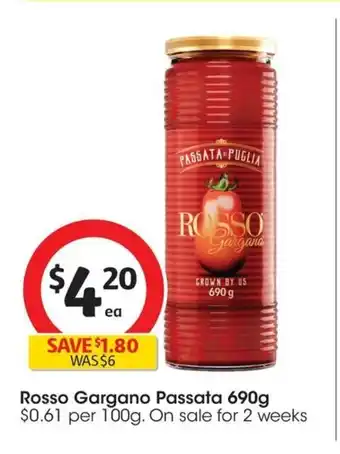 Coles Rosso Gargano Passata 690g offer