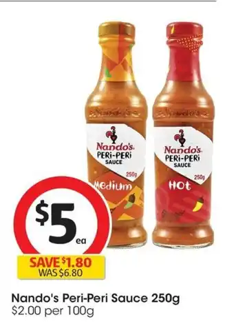 Coles Nando's Peri-Peri Sauce 250g offer
