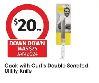 Coles Cook with Curtis Double Serrated Utility Knife offer