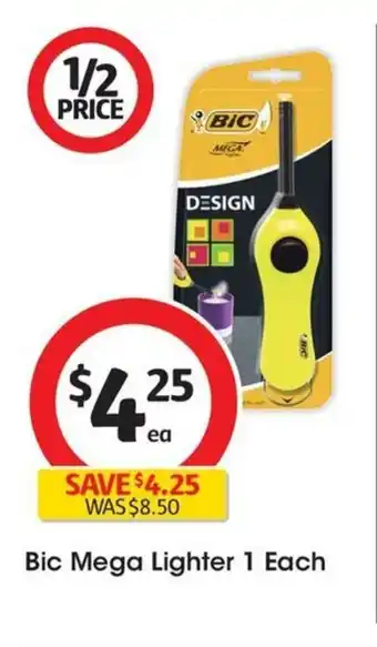 Coles Bic Mega Lighter 1 Each offer