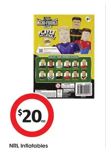 Coles NRL Inflatables offer
