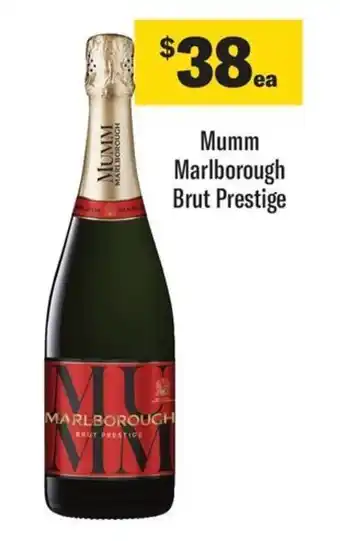 Coles Mumm Marlborough Brut Prestige offer