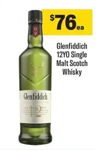 Coles Glenfiddich 12YO Single Malt Scotch Whisky offer