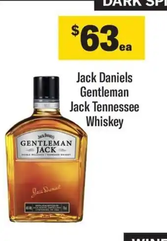 Coles Jack Daniels Gentleman Jack Tennessee Whiskey offer