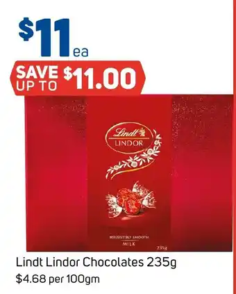 Foodland Lindt Lindor Chocolates 235g offer