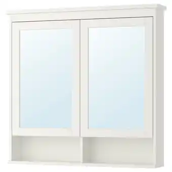 IKEA Hemnes Mirror cabinet with 2 doors, white, 103x16x98 cm offer