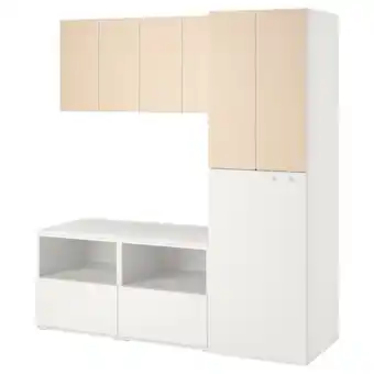 IKEA SmÅstad Storage combination, white birch/with pull-out, 180x57x196 cm offer