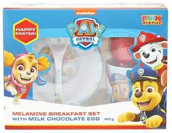 Cheap as Chips Paw Patrol Breakfast Set with 40g Choc Egg offer