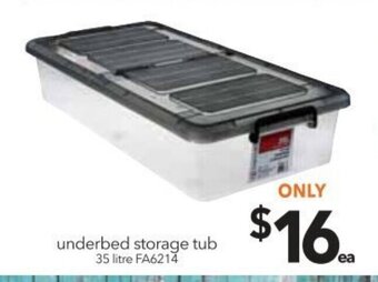 Cheap as Chips Underbed Storage Tub 35 Litre offer