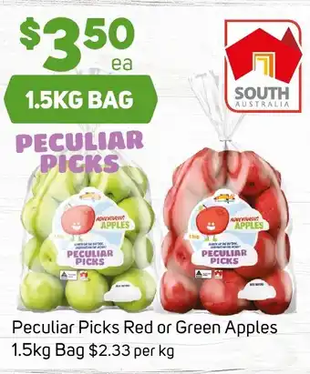 Foodland Peculiar Picks Red or Green Apples 1.5kg Bag offer