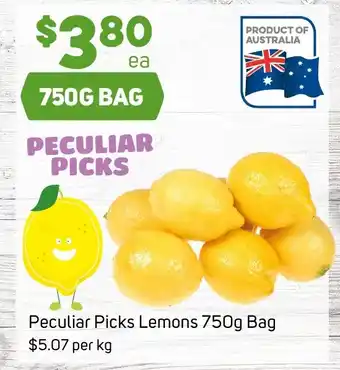 Foodland Peculiar Picks Lemons 750g Bag offer
