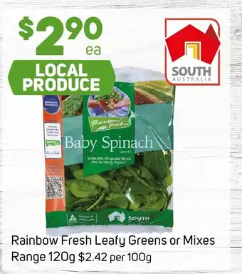 Foodland Rainbow Fresh Leafy Greens or Mixes Range 120g offer