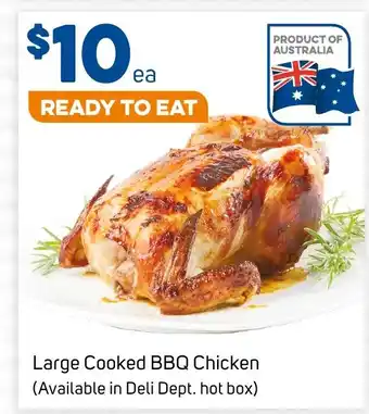 Foodland Large Cooked BBQ Chicken offer