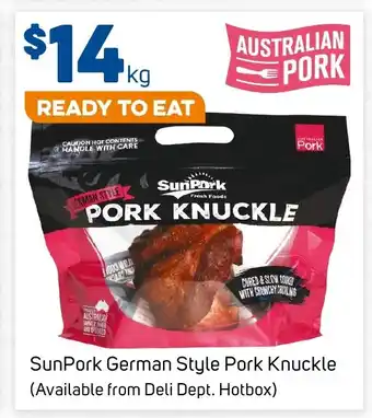 Foodland SunPork German Style Pork Knuckle offer