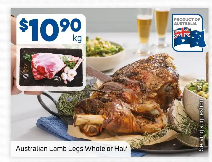 Foodland Australian Lamb Legs Whole or Half offer