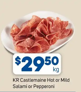 Foodland KR Castlemaine Hot or Mild Salami or Pepperoni offer